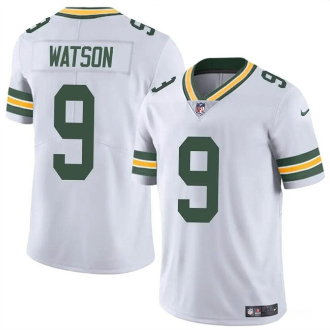 Men's Green Bay Packers #9 Christian Watson White Vapor Untouchable Limited Football Stitched Jersey